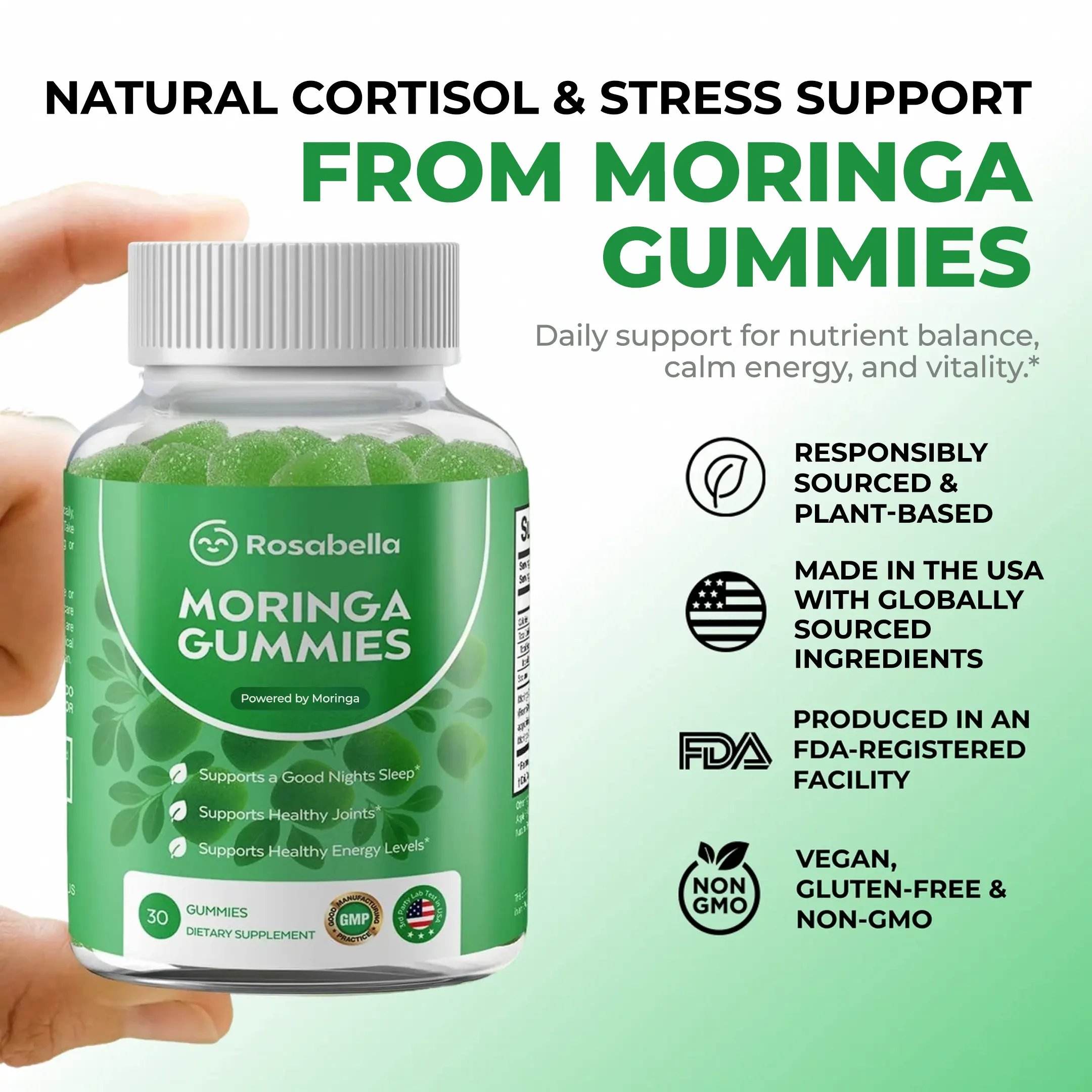 Rosabella Moringa Gummies- - Image 3
