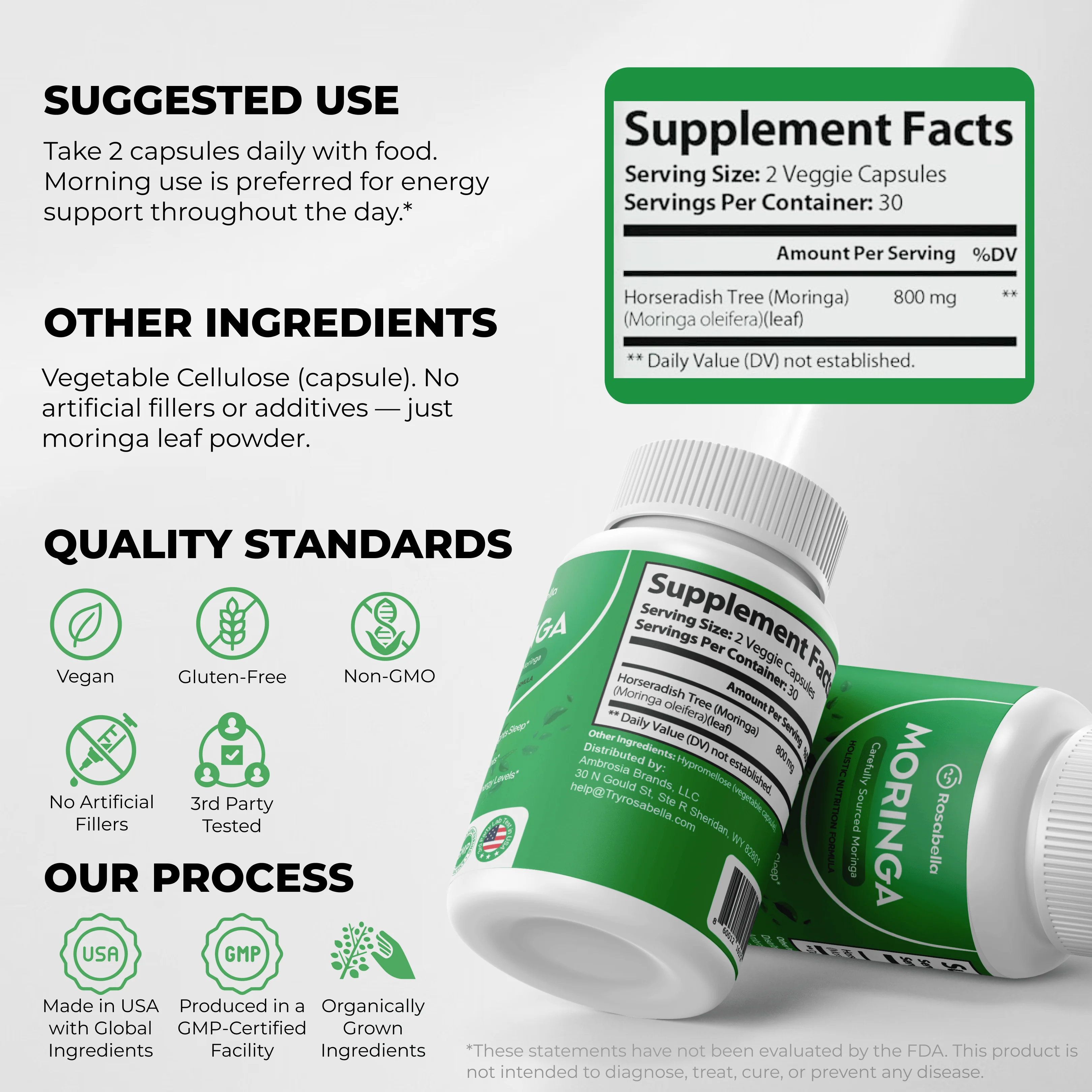 Rosabella Moringa Powder Capsules BOGO Offer | New - Image 3