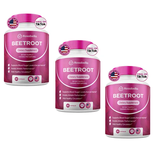 Rosabella Organic Beetroot Capsules (1300mg) for Blood Flow & Heart Health - Image 8