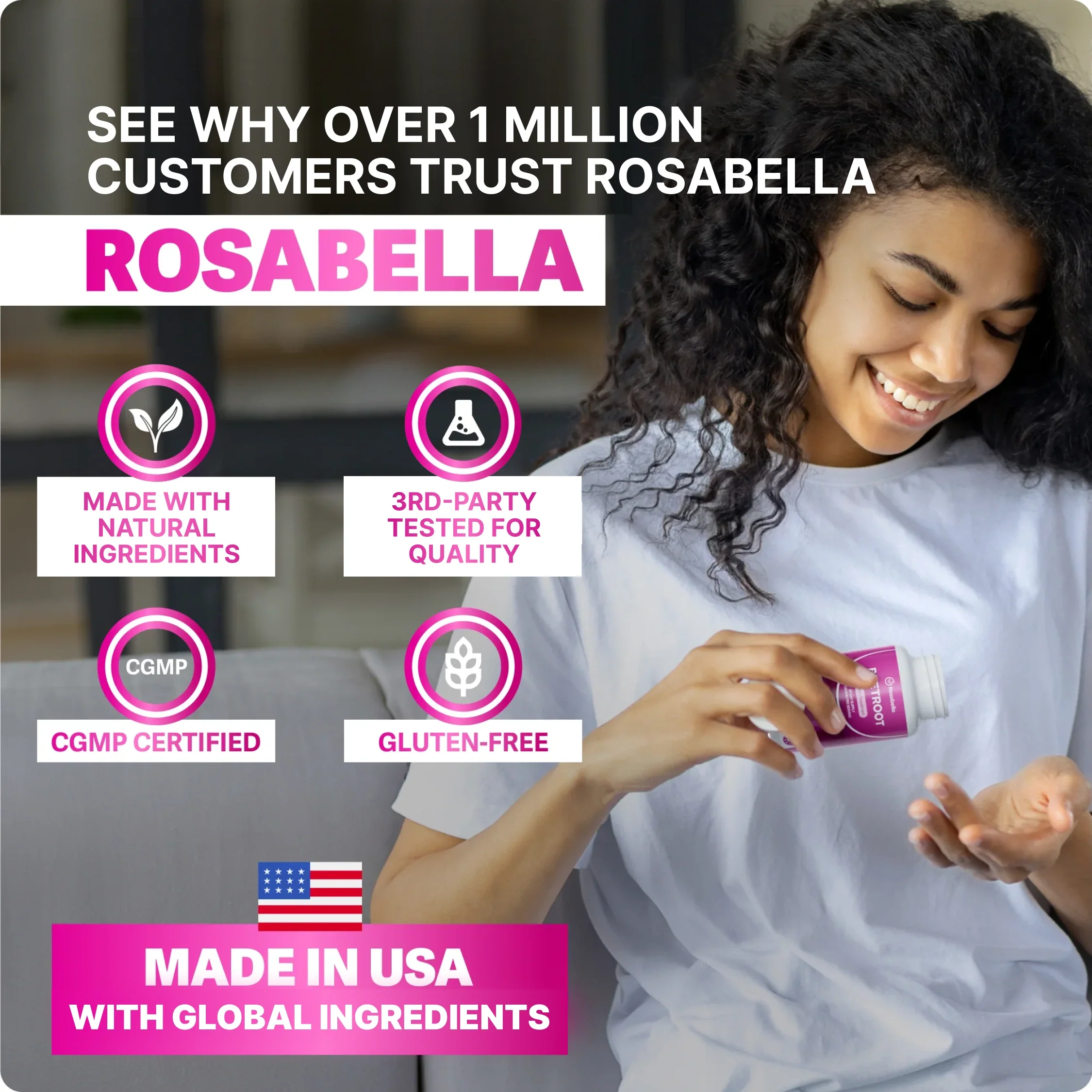 Rosabella Organic Beetroot Capsules (1300mg) for Blood Flow & Heart Health - Image 5